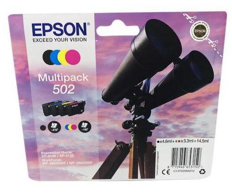 Cartus Cerneala Epson 502, 3.3 ml color, 4.6 Negru