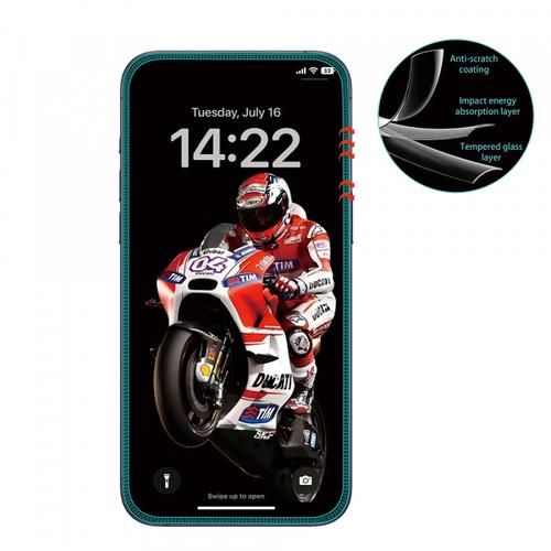 Folie de protectie Ecran Anank 5X Reinforced Anti Crack pentru Apple iPhone 17, Sticla Securizata, Full Glue, 3D