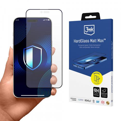 Folie de protectie Ecran Matte 3MK HardGlass Max pentru Apple iPhone Air, Sticla Securizata, Full Glue