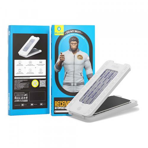 Folie de protectie Ecran Blueo Anti-Dust HD Applicator Pro pentru Apple iPhone 16 Pro Max, Sticla Securizata, Full Glue