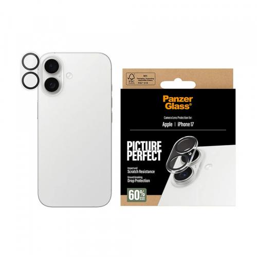 Folie de protectie Camera Spate PanzerGlass PicturePerfect pentru Apple iPhone 17, Sticla Securizata