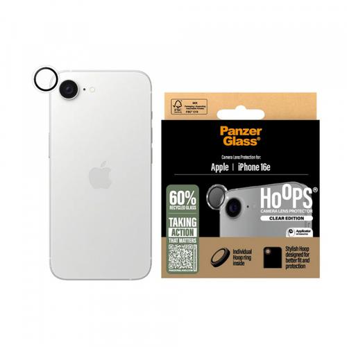 Folie de protectie Camera Spate PanzerGlass Hoops pentru Apple iPhone 16e, Sticla Securizata