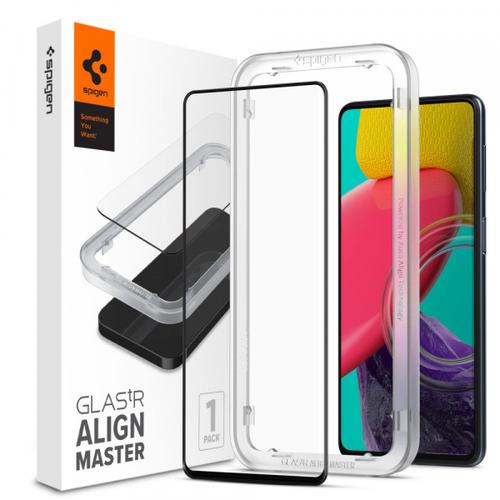 Folie de protectie Ecran Spigen GlastR Align Master pentru Samsung Galaxy M53 M536, Sticla Securizata, Full Glue
