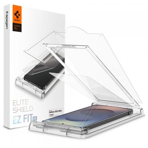 Folie de protectie Ecran Spigen Elite Shield EZ FIT HD pentru Samsung Galaxy S25 Ultra S938, Plastic