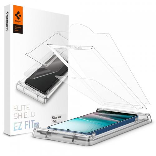 Folie de protectie Ecran Spigen Elite Shield EZ FIT HD pentru Samsung Galaxy S25+ S936, Plastic