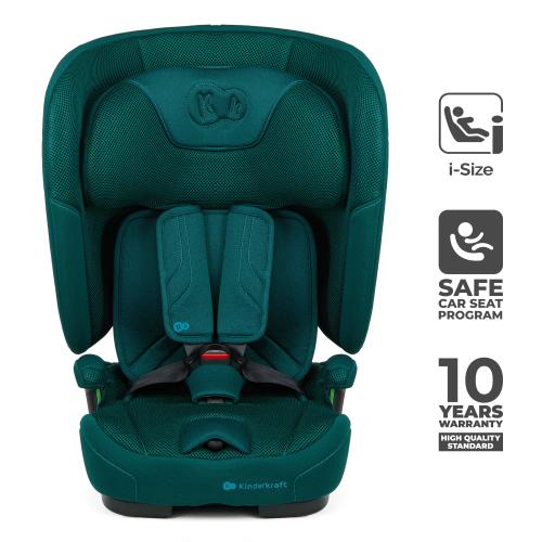 Scaun auto ISOFIX Kinderkraft FIX2GO, 9-36 kg, 76-150 cm, Verde