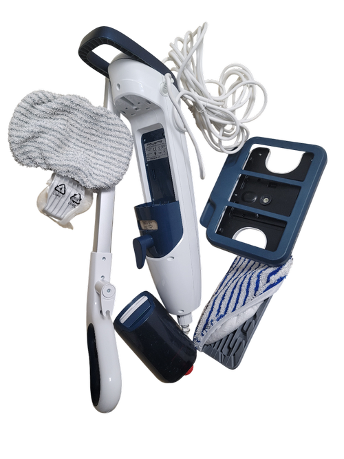 Mop cu abur Rowenta RY6597WH Steam Power, 1200W, 0.6L, filtru anticalcar, 3 setari ale aburului (Alb)