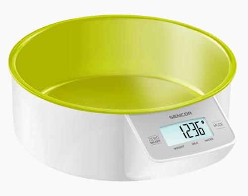 Cantar de bucatarie Sencor SKS 4004GR, 5kg (Verde-Alb)