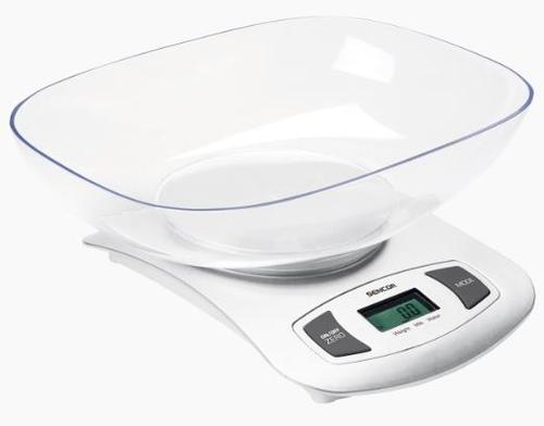 Cantar de bucatarie Sencor SKS 4001, 5kg, 2L (Alb)