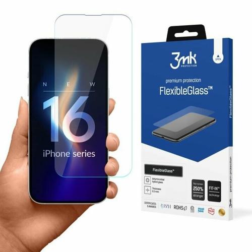 Folie de protectie 3mk FlexibleGlass pentru iPhone 16 Plus