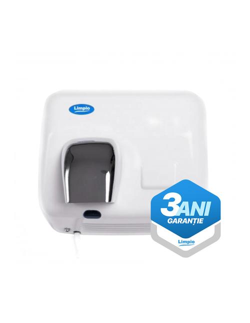 Uscator de maini Limpio HD 250B, 2500 W, 270 m3/h, IPX1 (Alb/Argintiu)