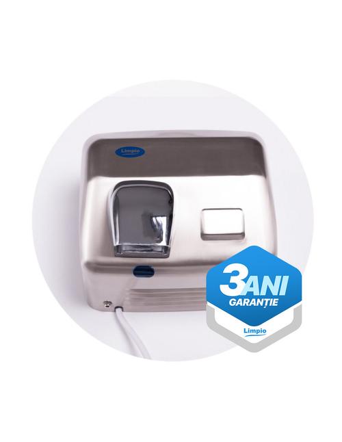 Uscator de maini Limpio HD 250B, 2500 W, 270 m3/h, IPX1 (Argintiu)