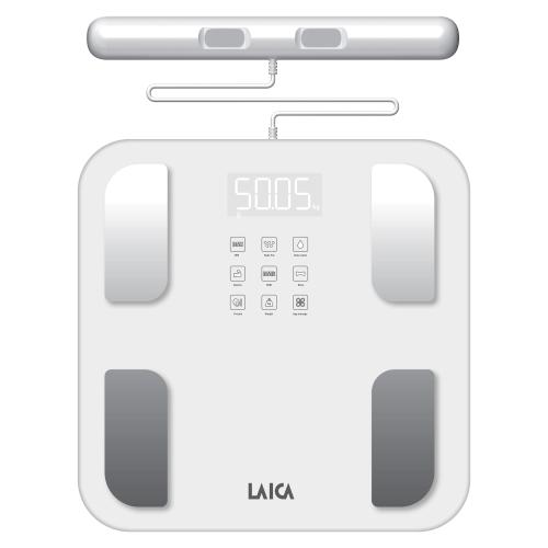 Cantar Smart compozitie corporala Body Composition Laica PS7126, 180 kg, 30 parametri (Alb)