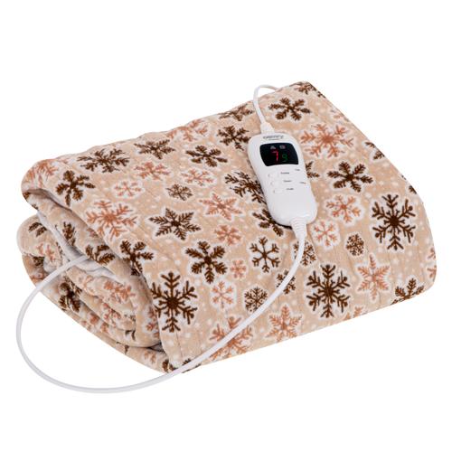 Patura electrica cu temporizator CR 7430, Super Soft, Dimensiuni 160x180cm (Multicolor)