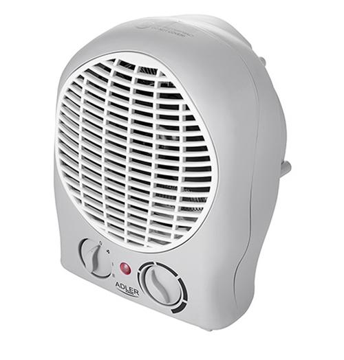 Mini aeroterma Adler AD 7717, 2000W, 2 setari putere, Protectie supraincalzire (Alb)