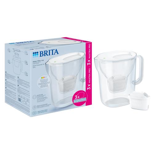 Starter pack BRITA Style Essential 3,6 L + 3 filtre Maxtra Pro (Alb)