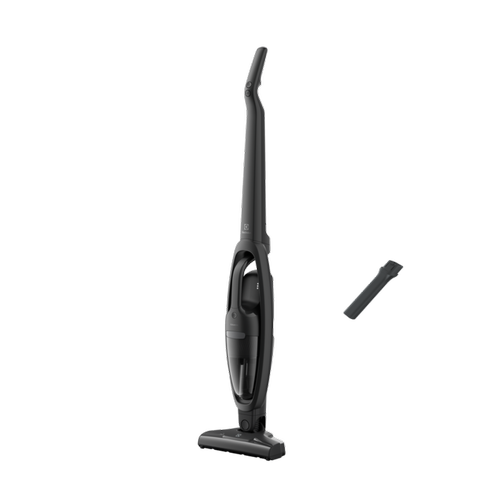 Aspirator vertical fara fir Electrolux ES31CB18GG, Autonomie 45 minute, Recipient 0.3 l, Filtrare ciclonica (Negru)