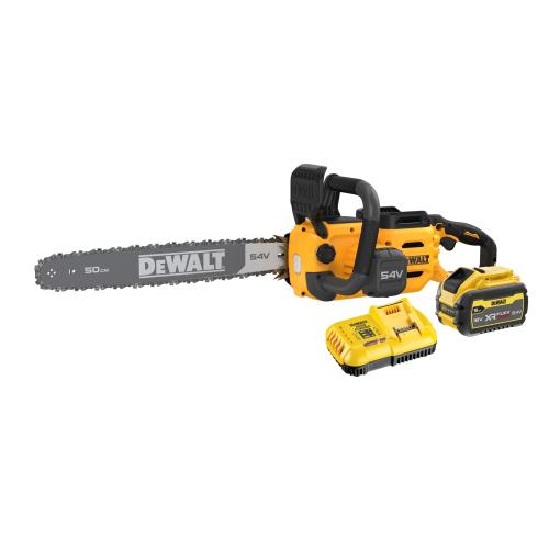 Drujba Dewalt DCMCS575X1, sina 500 mm, lant3/8inch-1.1 mm, 54 V, 1 x 9.0 Ah (Negru/Galben)