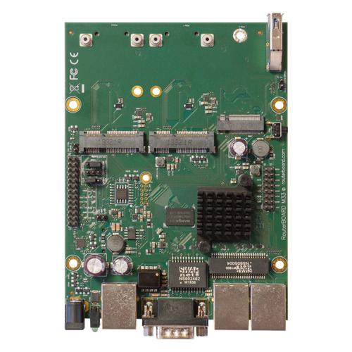Placa de router Mikrotik RBM33G Routerboard, 2xCPU Core, 880MHz, 256MB