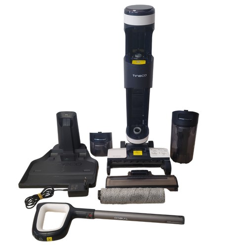 Aspirator vertical Tineco Floor One S3 Extreme, Smart, Wi-fi, 220 W, 0.6 L, Autonomie 35 min (Alb/Albastru)
