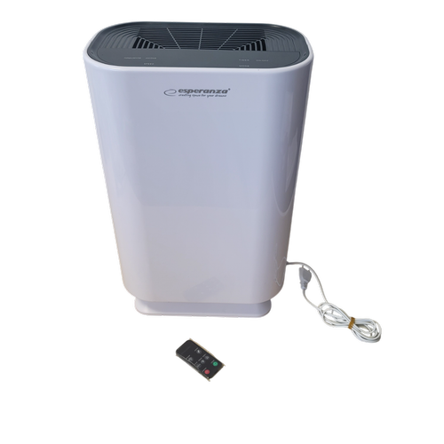 Purificator de aer ESPERANZA BORA EHP003, Acoperire pana la 50 mp, Filtru HEPA, Nivel zgomot 50dB (Alb)