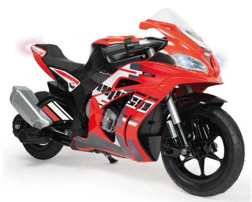 Motocicleta electrica pentru copii Injusa Racing Fighter, 24V, frana cu tambur, roti gonflabile, 6-10 Ani