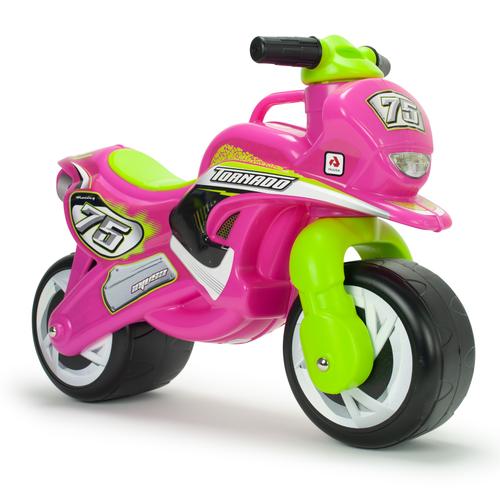 Motocicleta pentru copii Injusa Tundra Tornado, roti late, 18 luni+, Roz