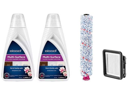 Pachet curatenie Bissell MultiSurface CrossWave, Detergent, 2 x 1789L + Rola + Filtru