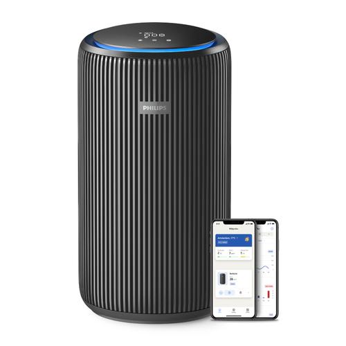 Purificator de aer Philips Seria 4200 AC4221/11, 156 m2, 54 W, 600 m3/h, 5 viteze, Filtrare HEPA NanoProtect (Negru)
