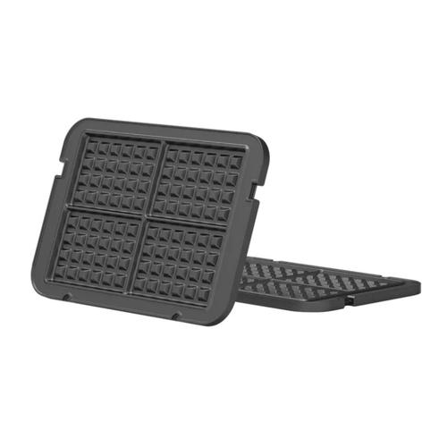 Set placi pentru gofre/vafe AENO AEGWP1 compatibile cu gratar AENO EG1/EG5, 29x23.4 cm, Strat antiaderent (Negru)