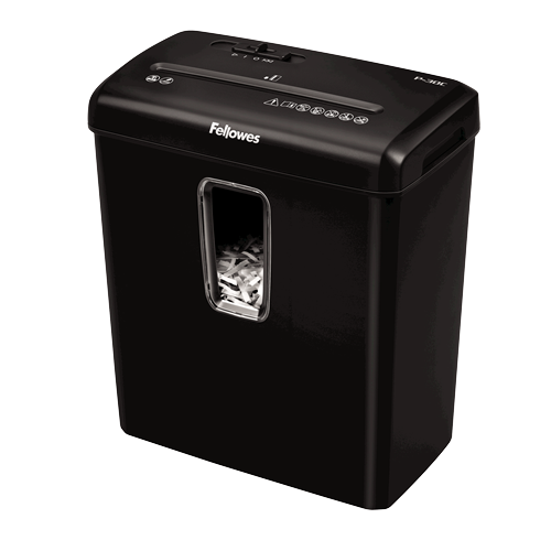 Distrugator documente Fellowes Powershred P-30C, capacitate 15l, 6 coli