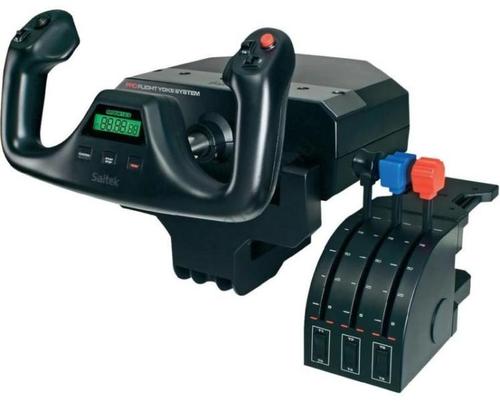 Controler Logitech G Saitek PRO YOKE System, USB 2.0, Pentru Microsoft Flight Simulator (Negru)