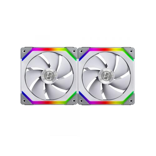 Set Ventilatoare Lian Li UNI SL140 ARGB set cu 2 ventilatoare Alb, Controller inclus
