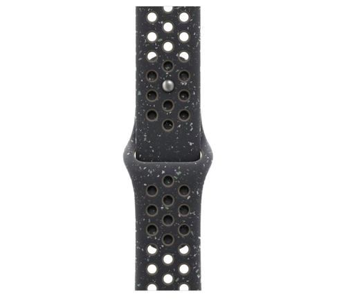 Curea Smartwatch Apple MUUP3ZM/A pentru Watch 41mm, Nike Sport Band, M/L (Negru/Alb)