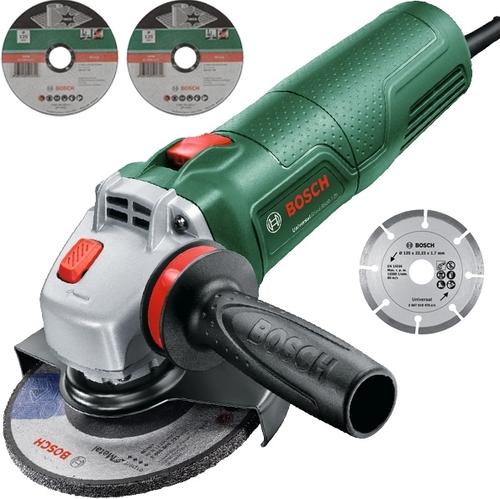 Polizor unghiular cu fir Bosch UniversalGrind 850-12, 850 W, 125 mm, maner antivibratii, accesorii