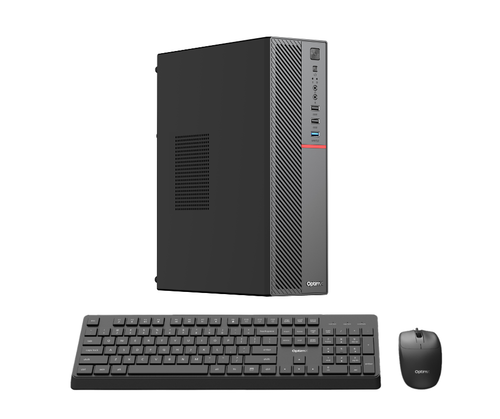Calculator Home / Office OptimX T5 SFF cu procesor Intel Core i3-9100, 16GB DDR4, 1TB SSD, Windows 11 Pro + kit tastatura si mouse OptimX cu fir