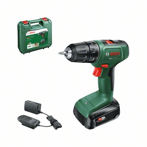 Set Masina de gaurit + Acumulator + Incarcator Bosch, 18 V, Verde/Negru