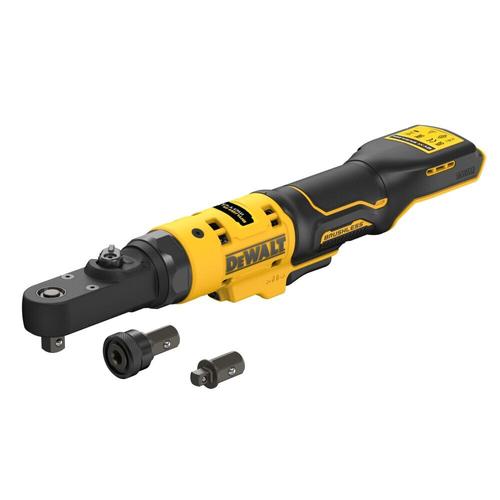Cheie cu clichet DeWALT DCF500, 75Nm, 450rpm, 1/4inch si 3/8inch, fara acumulatori, compacta
