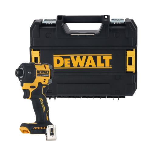 Masina de insurubat cu sistem hidraulic pe acumulator DeWALT DCF870NT, 18V XR, motor fara perii, 1/4 inch, iluminare LED, cuplu 50 Nm, sistem hidraulic silentios, turatie 3000 RPM, 4500 percutii/min, cutie TSTAK, nu include incarcator/acumu