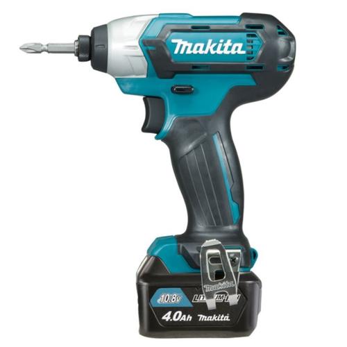 Masina de insurubat cu impact MAKITA TD110DSMJ, Fara fir, 10.8V, 2x 4.0 Baterie, Albastru