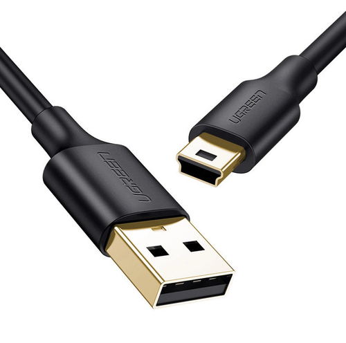 Cablu de date Ugreen US132, USB la mini USB, 3m, 480 Mbps (Negru)