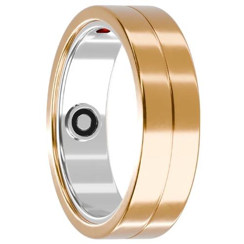 Smart ring Maxcom mRing MR100, Marimea 12, Bluetooth, GPS, Android/iOS, Monitorizare activitate, IP68 (Auriu)