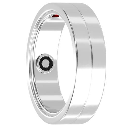 Smart ring Maxcom mRing MR100, Marimea 12, Bluetooth, GPS, Android/iOS, Monitorizare activitate, IP68 (Argintiu)