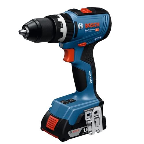 Masina de gaurit si insurubat (bormasina) cu impact pe acumulator Bosch Professional GSB 18V-65, 06019N3300, 18V, 550/2100 RPM, 27.000 percutii/min, Kickback control, motor fara perii/brushless, 65/31 Nm, fara acumulator/incarcator, cutie d