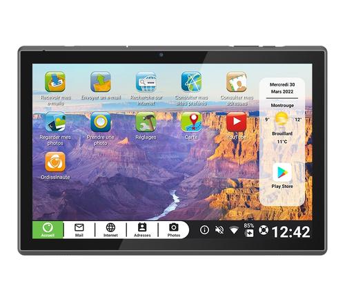 Tableta Ordissimo Pix-Star Touch, Procesor Quad-Core MediaTek MT8168B, Ecran IPS 10.1inch, 3GB RAM, 32GB Flash, 5MP, Bluetooth, Wi-Fi, Android (Negru)