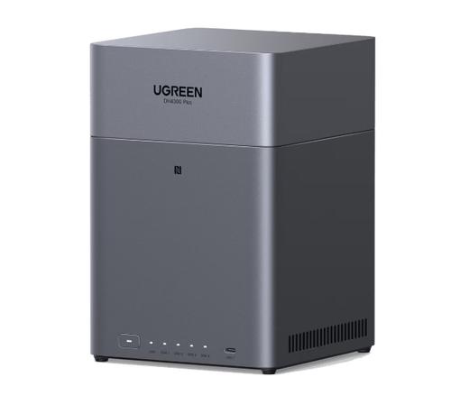 NAS UGREEN DH4300 Plus cu procesor ARM A76+A55 8 Cores 2.0 GHz, 8GB LPDDR4X, 4-bays, port 2.5G, 4K HDMI, NFC, 2 porturi USB 3.2, Gen1 port USB-C 3.2 Gen1