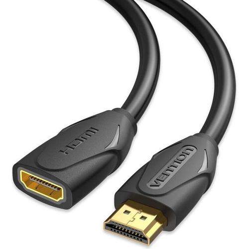 Cablu de extensie HDMI Vention 0,5m, 4K @ 60Hz, Negru