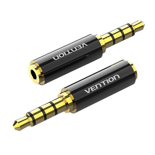 Adaptor audio Vention BFBB0 3,5 mm tata la 2,5 mm mama, Negru