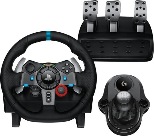 Volan cu pedale si schimbator Logitech G29 Driving Force Racing + Force Shifter (PC, PS4, PS5) (Negru)