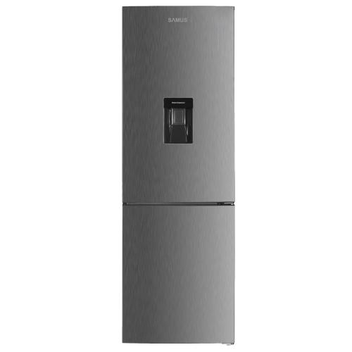 Combina frigorifica Samus SCX401NFIDE, 291 L, Clasa E, Dozator de apa, Full No Frost, Motor Dual Inverter, Usi reversibile, Lumina LED, H 186 cm (Inox)